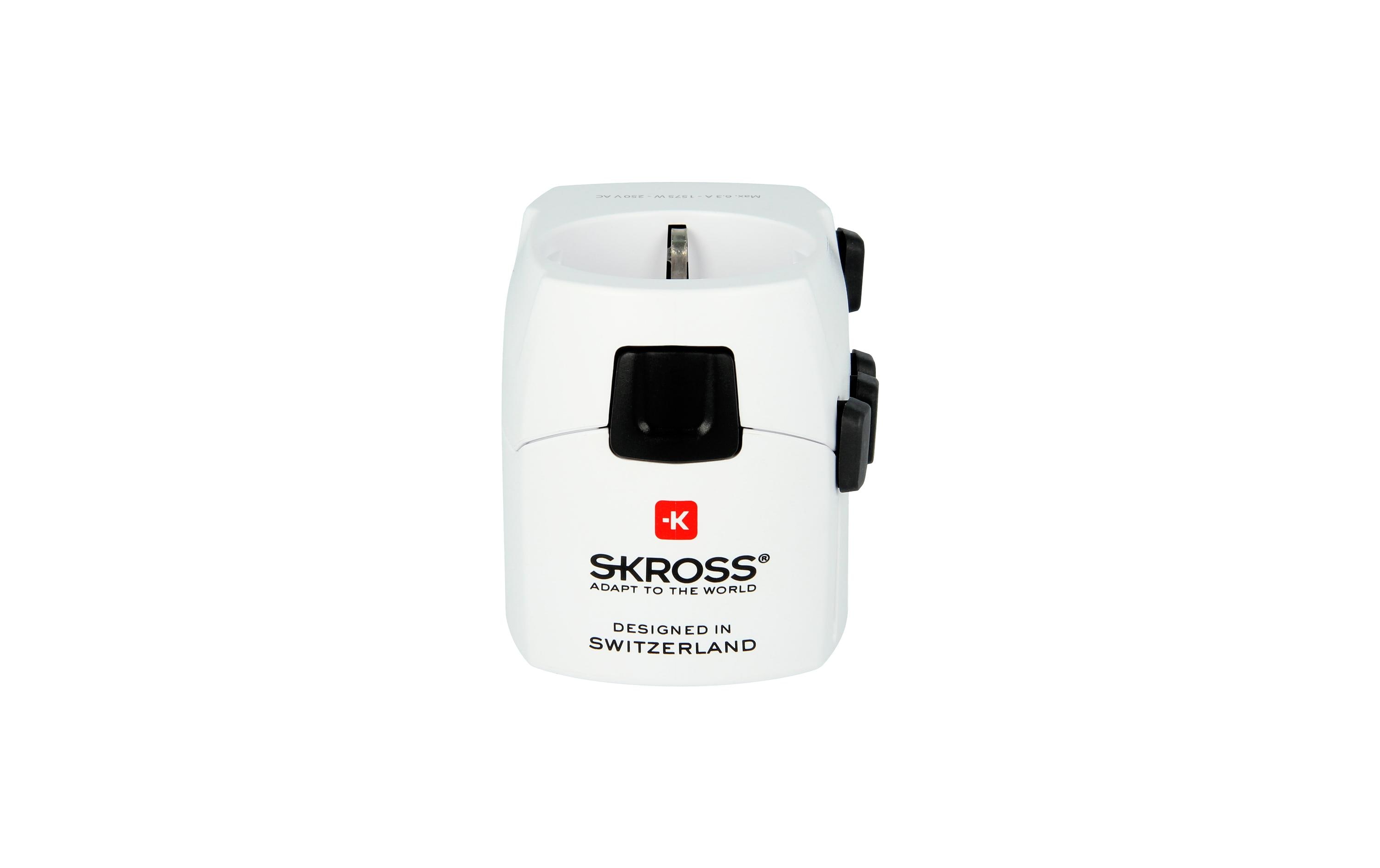 SKROSS World Adapter Pro Reiseadapter 7 A 100–250 V AC Weiß