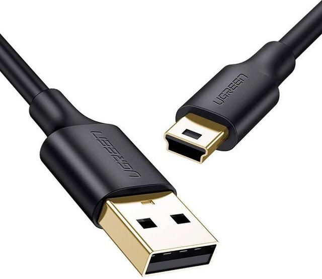 Ugreen USB-Kabel – Mini-USB US132 1 m (schwarz) (10355B)