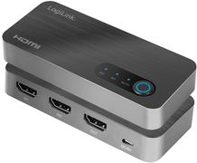 LogiLink 8K/60 Hz HDMI-Switch, 2 x 1-fach, schwarz Eingang: 2x HDMI-A Kupplung, 1x Micro USB-B Kupplung, - 1 Stück (HD0058)