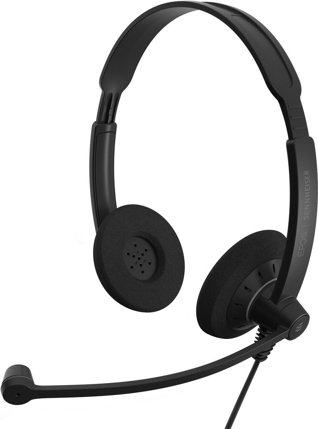 EPOS IMPACT SC 60 USB ML On-Ear Headset Stereo USB Schwarz mit orangefarbenen Akzenten