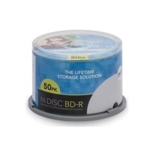 M-DISC BD-R 25GB/1-4x Cakebox (50 Disc) (MDBDIJ050)