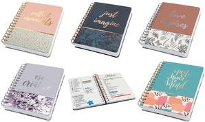 sigel Notizbuch Jolie "Mint Inspiration", 240 Seiten 168 x 215 mm, Dot-Lineatur, 120 g/qm weißes Papier, - 1 Stück (JN611)