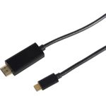 S-Conn 10-56185 1.8m HDMI Type A (Standard) USB C Schwarz Videokabel-Adapter (10-56185)