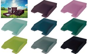 helit Briefablage "the green staff", DIN A4, türkis für DIN A4 bis C4, aus recyceltem Kunststoff (mindestens - 5 Stück (H2661632)