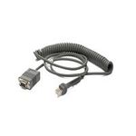 Zebra Verbindungskabel, RS-232 Verbindungskabel, RS-232, Länge: 2.7 m, gedreht, Netzteilanschluss, TxD auf PIN 2, Kabelcode: R02, separat bestellen: Netzteil (CBA-R02-C09PAR)