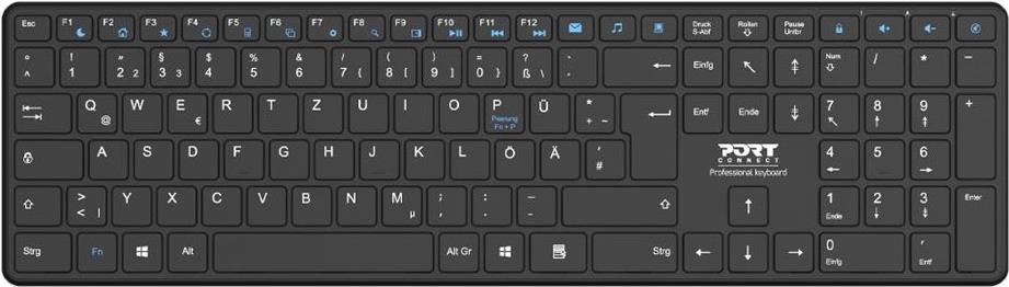 PORT KEYBOARD OFFICE PRO RECHARGEABLE BLUETOOTH, 900903-R-DE (900903-R-DE)