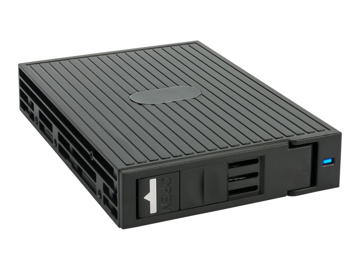 FANTEC MR-25 Mobiles Speicher-Rack für 2,5" HDD/SSD SATA I/II/III + SAS I/II Schwarz