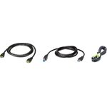 ATEN 2L-7D02UHX3 - Tastatur- / Video- / Maus- (KVM-) Kabelkit (2L-7D02UHX3)