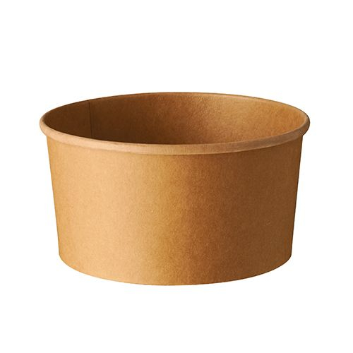 Papstar 87914 Salatschale Karton Rund 1000 ml 50 Stück Braun