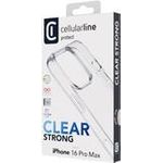Cellularline Clear Strong Case iPhone 16 Pro Max (CLEARDUOIPH16PRMT)