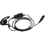 COPACKS Hörsprechgarnitur GES-P02 mit Ohrhänger Flex Inline Ansteck-PTT und Mikrofon passend für Motorola CLP446e/ CLPe-Serie (751274-S3)