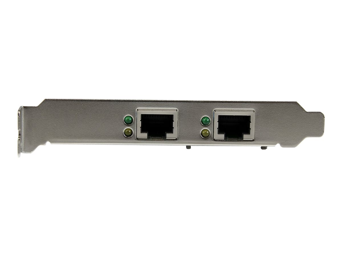 StarTech.com Dual Port Gigabit PCI Express Server Netzwerkkarte - PCIe x1 - 2x Gigabit Ethernet - Low Profile