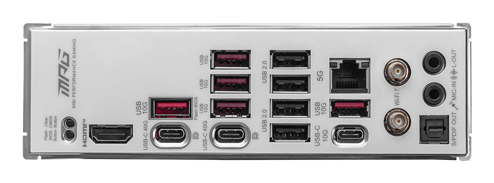 MSI MPG X870E EDGE TI WIFI Mainboard AMD X870E Sockel AM5 ATX DDR5 Silber