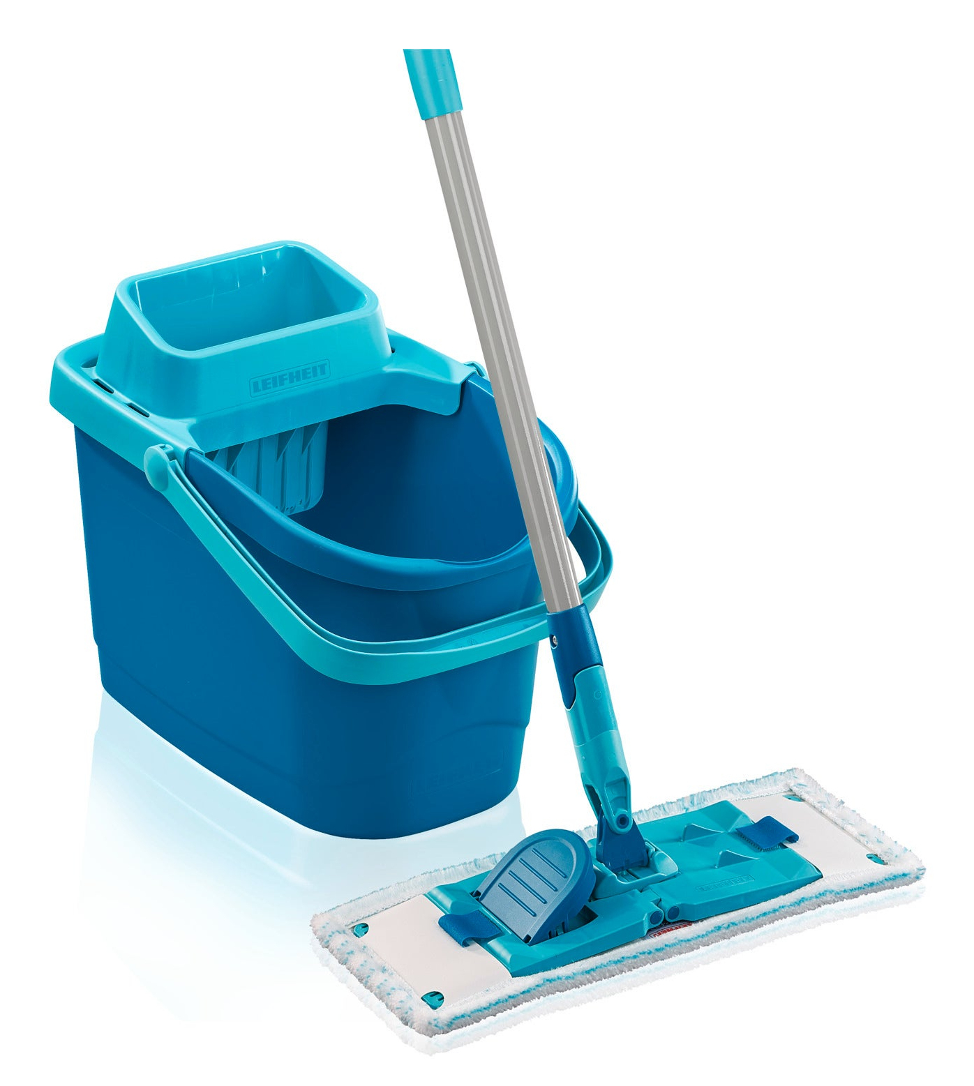 Leifheit Power Clean 55510 Wischmopp- und Eimerset Grün