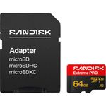 SanDisk Extreme PRO microSDXC 64GB UHS-I U3 V30 bis 200 MB/s Lesen