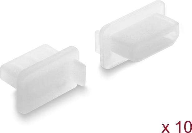 Delock Staubschutz für HDMI-A Buchse 10 Stück Silikon transparent (87423)
