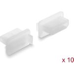 Delock Staubschutz für HDMI-A Buchse 10 Stück Silikon transparent (87423)