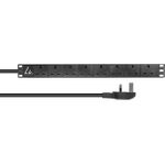 Lanview LVR-3MUK-SPD-UK8 Stromverteilereinheit (PDU) 8 AC-Ausgänge 1.4U Schwarz (LVR-3MUK-SPD-UK8)
