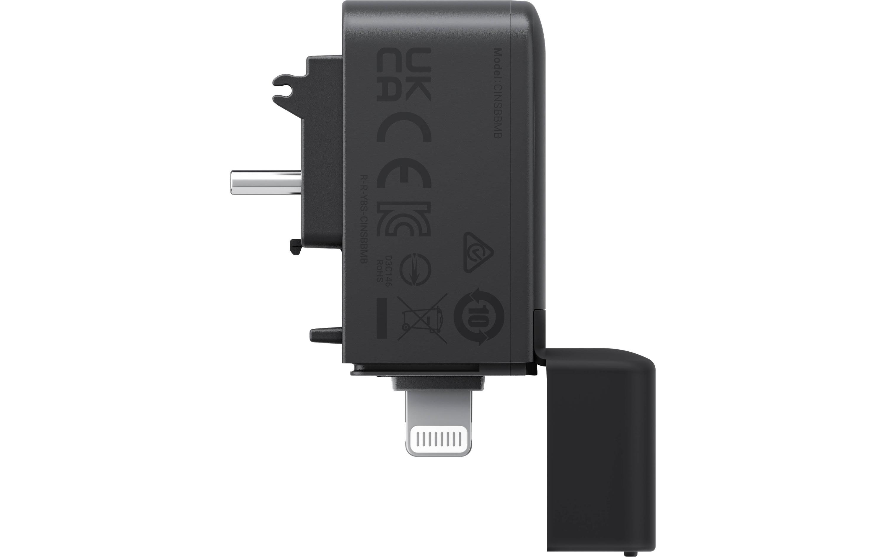 Insta360 X4 Quick Reader Kartenleser microSD Lightning/USB-C Schwarz