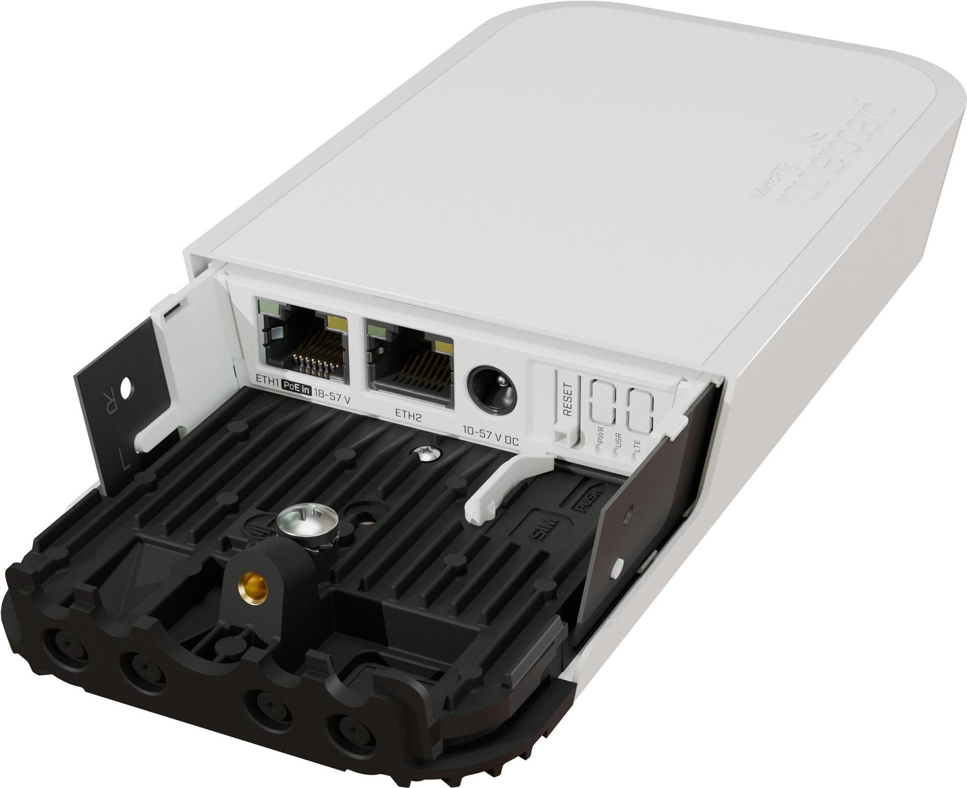 Mikrotik wAP ac LTE kit (2024) 300 Mbit/s Schwarz - Weiß Power over Ethernet (PoE) (WAPGR-5HACD2HND&EC200A-EU)