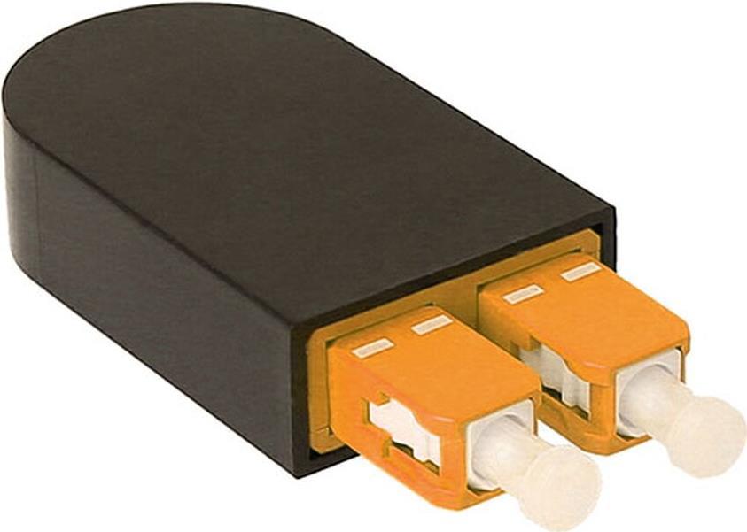 BlueOptics Lichtwellenleiter Loopback Adapter für OM2, G50/125µm Multimode SC/UPC-Duplex, Keramik Ferrule, -40°C bis +85°C (BOLBSCOM2)