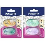Pelikan Kunststoff-Radierer, ergonomisch, 2er Blister thermoplastischer Kunststoff (PVC frei), abriebfrei, - 1 Stück (400207753)