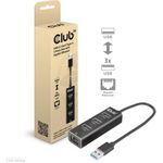 CLUB3D CSV-1430a Kabelgebunden USB 3.2 Gen 1 (3.1 Gen 1) Type-A Schwarz (CSV-1430A)