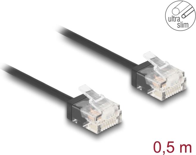 DeLOCK 80370 Netzwerkkabel Schwarz 0,5 m Cat6 U/UTP (UTP) (80370)