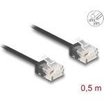 DeLOCK 80370 Netzwerkkabel Schwarz 0,5 m Cat6 U/UTP (UTP) (80370)