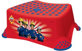 keeeper kids Tritthocker tomek "Fireman Sam", rot mit Aufdruck, Tragkraft: 80 kg, Oberfläche und Füße - 1 Stück (1843140120300)