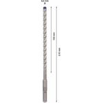 Bosch Accessories EXPERT SDS plus-7X 2608900089 Hammerbohrer 1 Stück 8.00 mm Gesamtlänge 215 mm SDS-Plus 1 St.