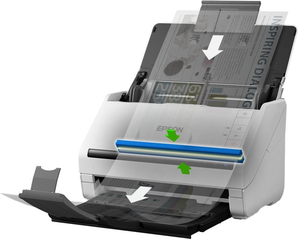 Epson WorkForce DS-530II Dokumentenscanner Duplex 600 dpi USB 3.0 Schwarz, Weiß