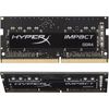 Kingston FURY Impact - DDR4 - Kit - 16 GB: 2 x 8 GB - SO DIMM 260-PIN - 3200 MHz / PC4-25600 - CL20 - 1.2 V - ungepuffert - non-ECC - Schwarz (KF432S20IBK2/16)