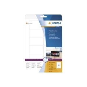 HERMA Special Permanent selbstklebende, matte Papieretiketten für Videokassetten (5070)