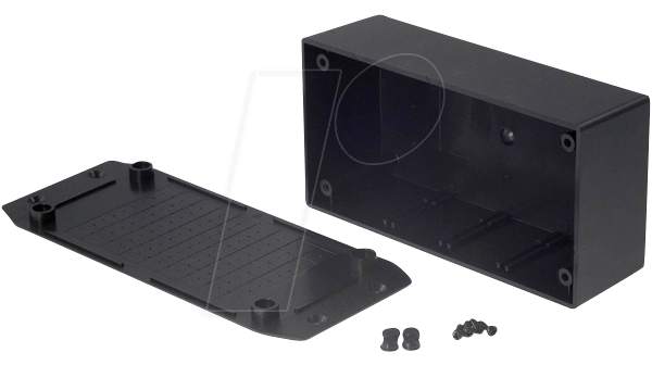 RND COMPONENTS RND 455-00091 - Kunststoffgehäuse, 156 x 67,1 x 40 mm, mit Flansch (RND 455-00091)