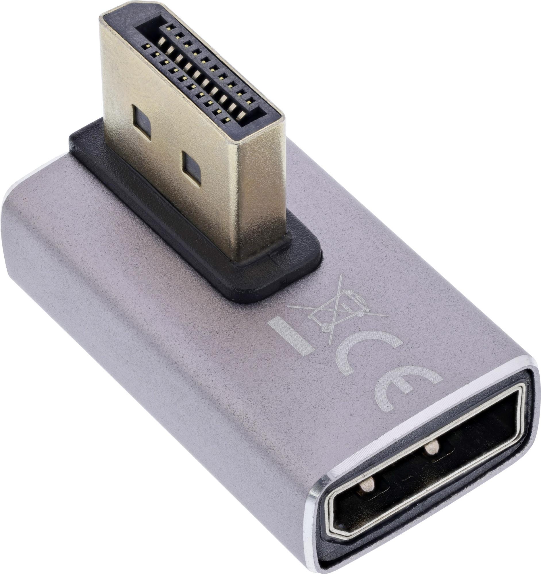 InLine DisplayPort 1.4 Adapter St/Bu 90° vertikal rechts 8K (17291H)