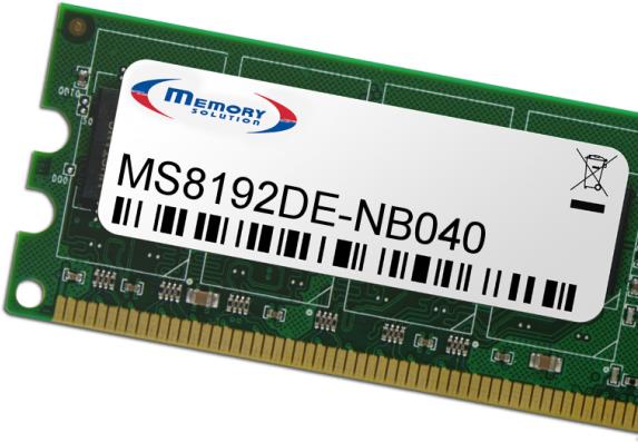 Memory Solution MS8192DE-NB040 Speichermodul 8 GB (MS8192DE-NB040)