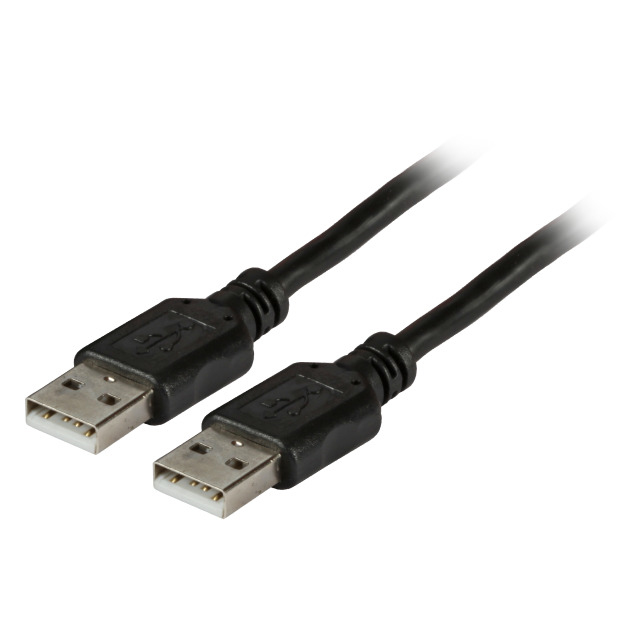 EFB-Elektronik Classic USB 2.0 Anschlusskabel USB-A Stecker auf USB-A Stecker 1 m Schwarz