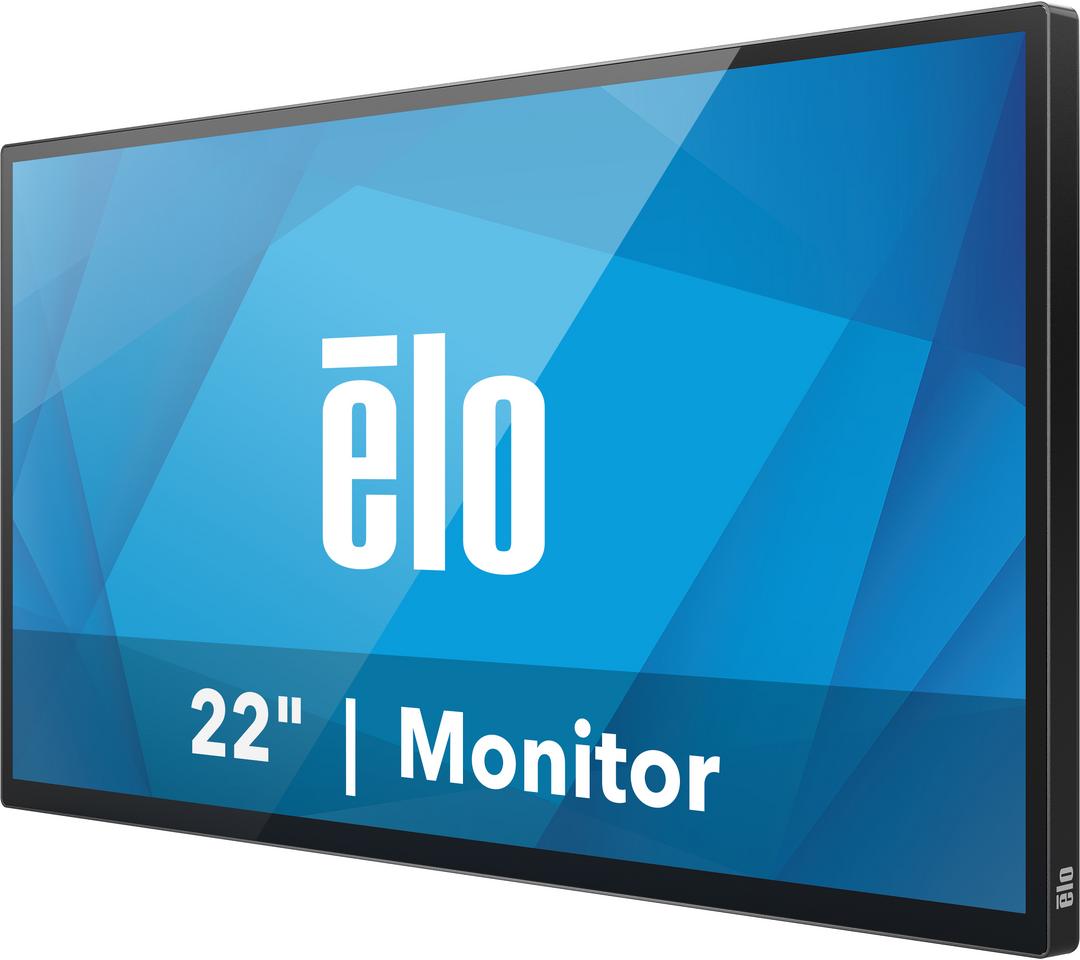 Elo 2210L, Non-Touch, 54,6cm (21,5''), Full HD, Kit, schwarz TFT Monitor, 16:9, Bildschirmdiagonale: 54,6 cm (21,5''), Auflösung: 1920x1080 Pixel, VESA Mount (100x100 mm), Reaktionszeit: 20ms, Helligkeit 250cd, Blickwinkel 178/178°(H/V), Kontrast: 3000:1, Anschluß: Display-Port, HDMI, inkl.: Kabel (HDMI), Netzteil (intern), Netzkabel (EU, US, C5), Farbe: schwarz (E448346)