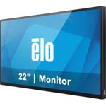 Elo 2210L, Non-Touch, 54,6cm (21,5''), Full HD, Kit, schwarz TFT Monitor, 16:9, Bildschirmdiagonale: 54,6 cm (21,5''), Auflösung: 1920x1080 Pixel, VESA Mount (100x100 mm), Reaktionszeit: 20ms, Helligkeit 250cd, Blickwinkel 178/178°(H/V), Kontrast: 3000:1, Anschluß: Display-Port, HDMI, inkl.: Kabel (HDMI), Netzteil (intern), Netzkabel (EU, US, C5), Farbe: schwarz (E448346)