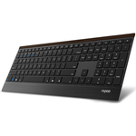 Rapoo E9500M Tastatur RF Wireless + Bluetooth Schwarz (18748)