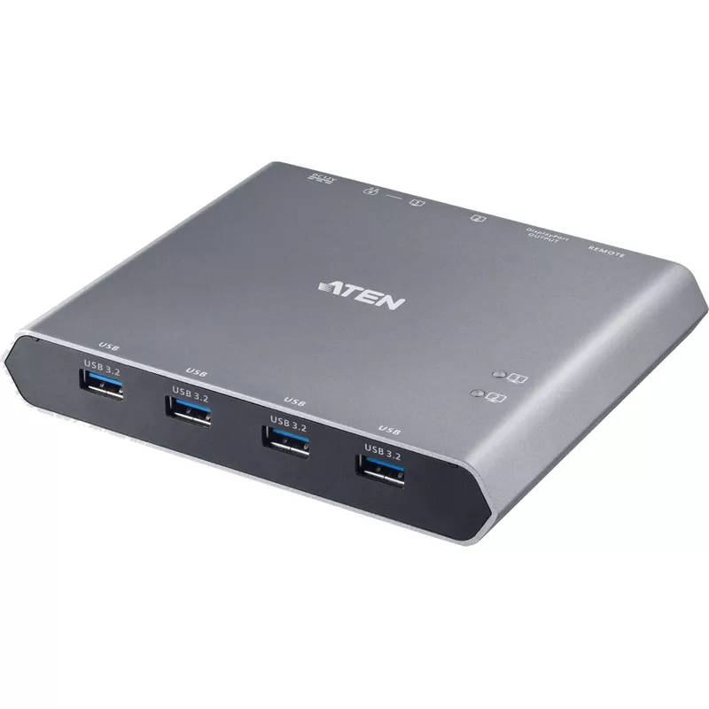 ATEN 2-Port 4K DisplayPort USB-C KVM Dock Switch mit Power Pass-Through (US3311-AT) (B-Ware)