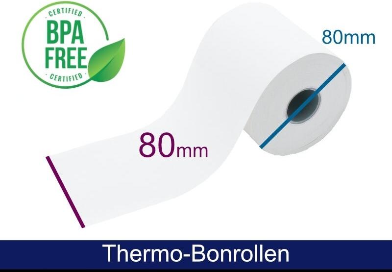 ARTDEV Thermorolle - 80 80 25 (B/D(max.)/K) weiss, 72m, 55g, 50Rollen/VPE (ADT808025)