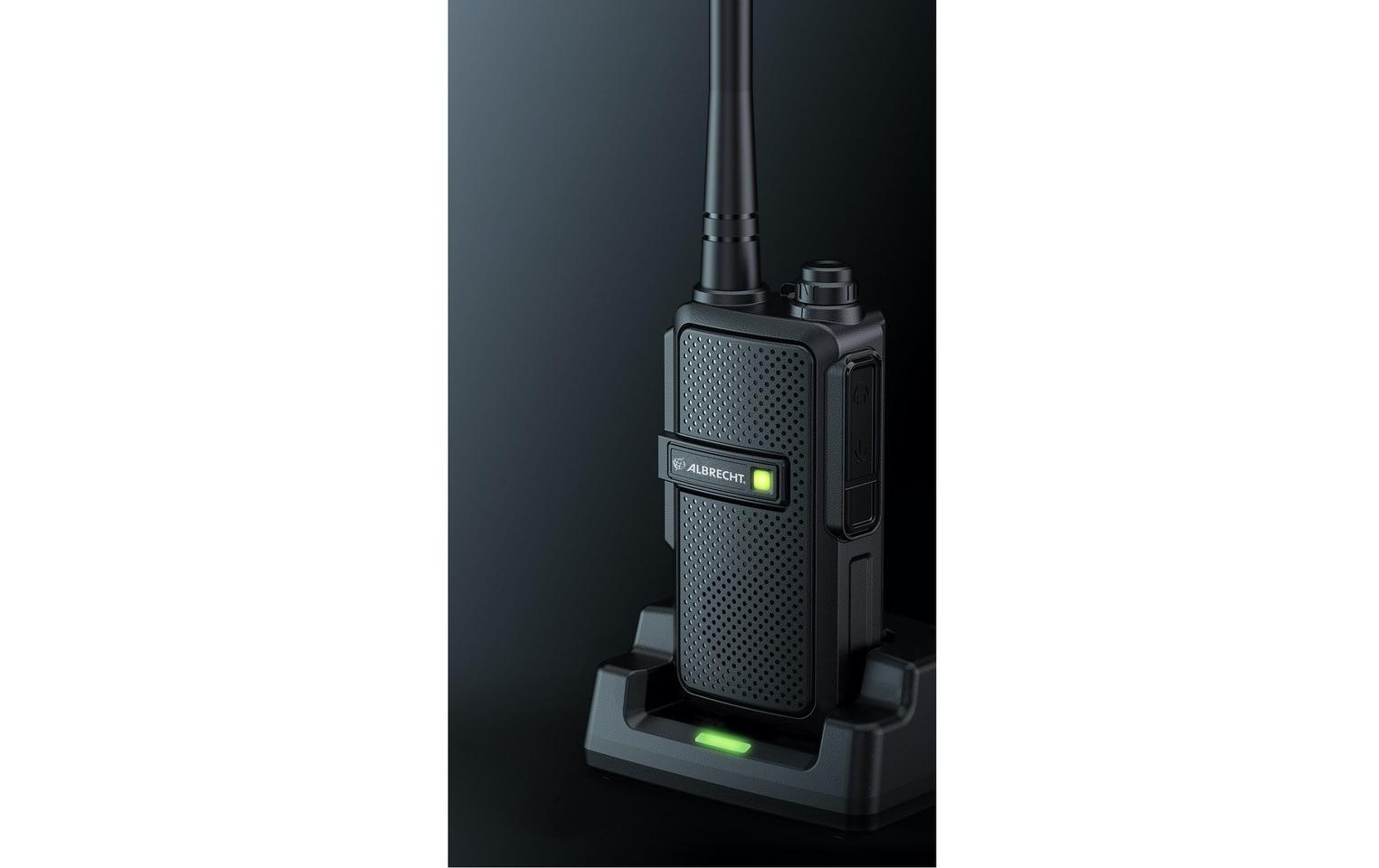 Albrecht Tectalk Worker 3 PMR446 Handfunkgerät 2er-Set 16 Kanäle bis 10 km Reichweite Schwarz