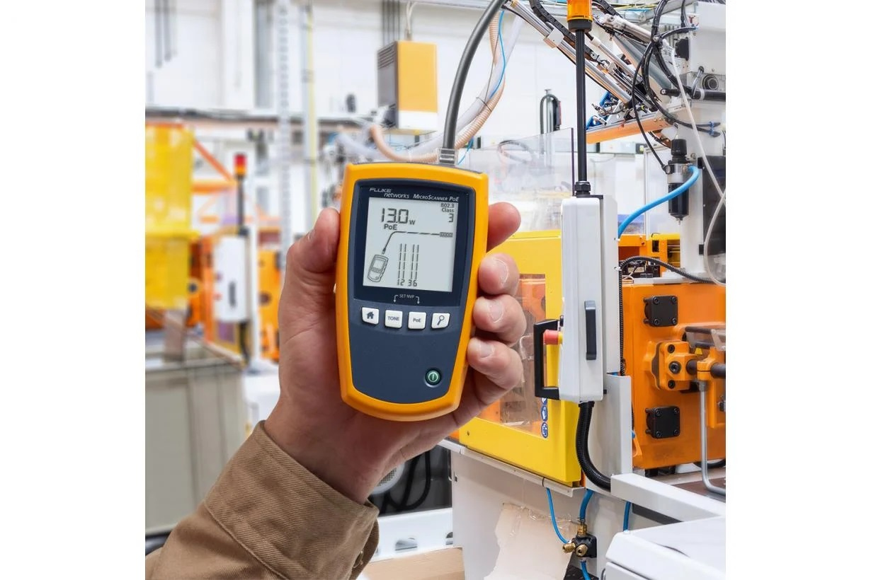 Fluke MicroScanner PoE PoE-Tester RJ-11, RJ-45 Schwarz, Blau, Gelb