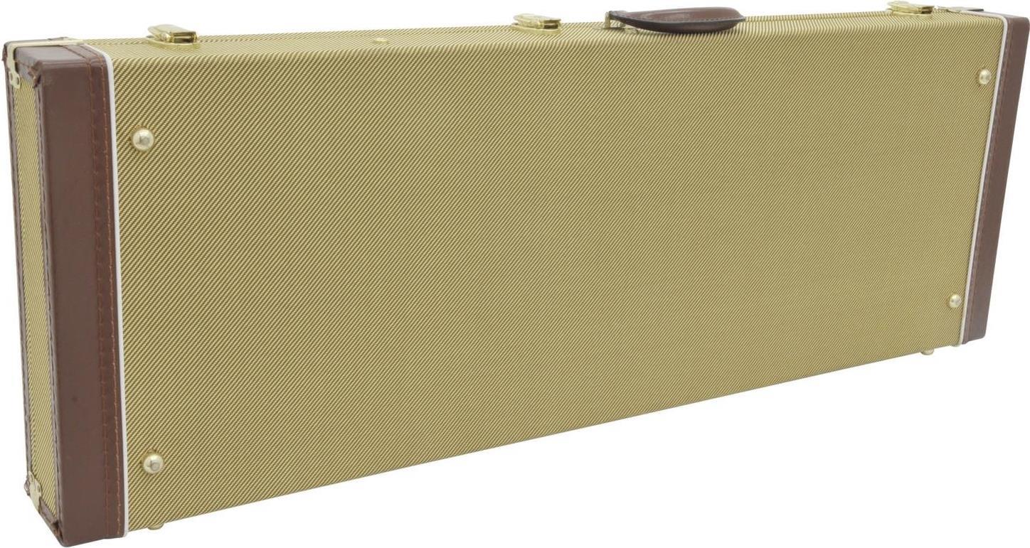 DIMAVERY Holz-Case für E-Gitarren, tweed (26341036)