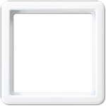 JUNG CD 561 Z5 WW. Produktfarbe: Weiß, Material: Thermoplast. Fensterabmessungen (BxH): 55 x 55 mm (CD561Z5WW)