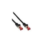 InLine® Patchkabel, S/FTP (PiMf), Cat.6, halogenfrei, schwarz, 15m (76915S)