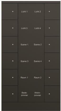 Busch-Jaeger 12f. Bedienelement schwarz, matt SB/U12.0.11-885 (2CKA006330A0076)