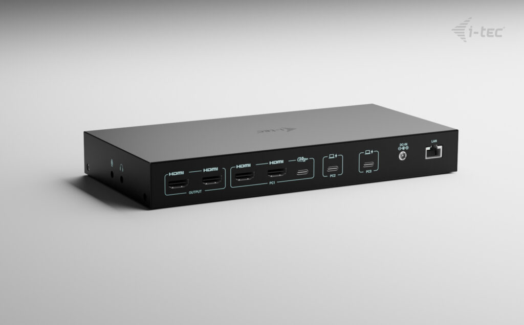 i-Tec C31KVMDOCKPDPRO USB-C KVM Dockingstation Schwarz